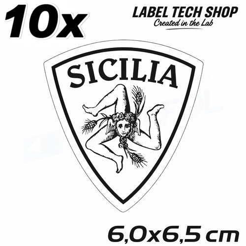 Adesivi sicilia stemma - 10,