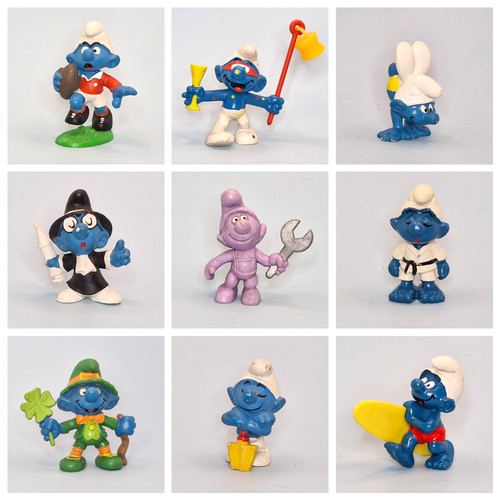 Vintage smurf figures peyo - -,