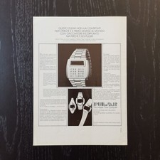 1974 #2 Pulsar watch - Original AD Pubblicità Vintage Advertising