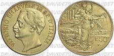 REGNO D'ITALIA - VITTORIO EMANUELE III - 50 LIRE 1911 - CINQUANTENARIO - REPLICA