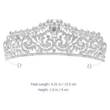  Coroncina Capelli Cerchietto Sposa Matrimonio Corona Di Strass Della