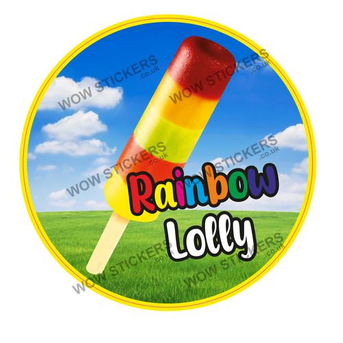 Adesivo furgone gelato - , rainbow