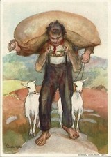 1931 SVIZZERA CARTOLINA FESTA