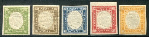 1861 italia non emessi - non, serie