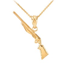 Collana con ciondolo fucile in