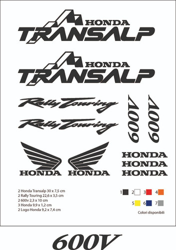 Adesivi honda transalp - , 600