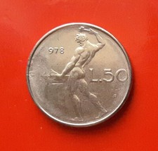 50 LIRE 1978 ERRORE - SENZA