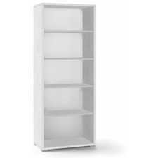 Libreria in Legno Bianco con 5