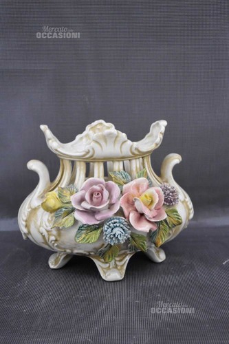 Vaso ceramica capodimonte - ceramica,