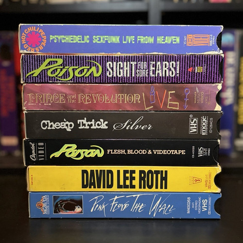 Rock music vhs - lot,