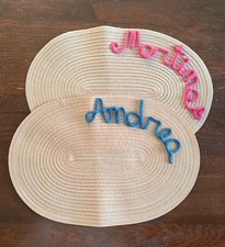 Tovaglietta all'americana colazione, sottopiatto Con Nome Personalizzabile