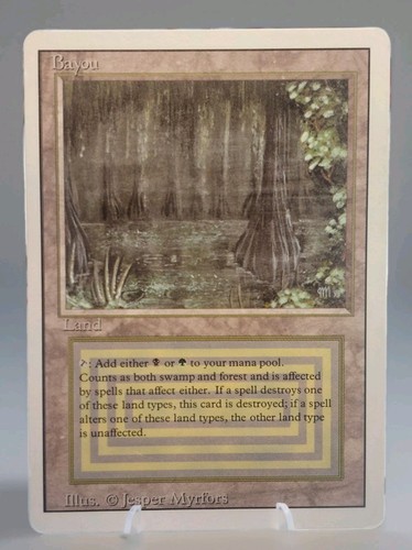 Mtg dual land bayou - land,