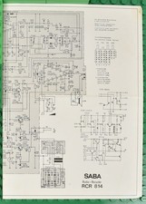 Schema elettrico SABA RCR 814