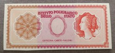 BANCONOTA CAMPIONE SPECIMEN TEST ISTITUTO POLIGRAFICO MODELLO ITALIA TRICOLORE