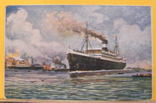 ART483) PIROSCAFO VERONA  FP NV 1910/20ca