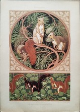 ANTICA STAMPA COLORI 1900. DEKORATIVE VORBILDER XII. SCOGLIATTOLI G. STURM 25X35