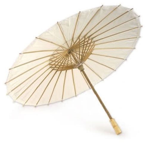 Ombrello carta legno bianco - di,
