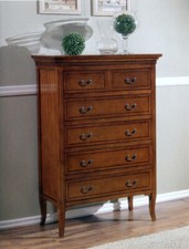 CASSETTIERA SETTIMINO IN LEGNO MASSELLO 6 CASSETTI VARIE FINITURE 896A