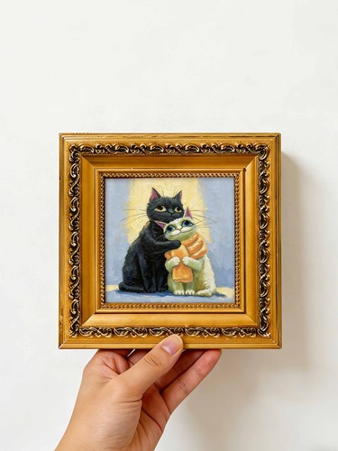 Accogliente gatti bianco nero - gatti,