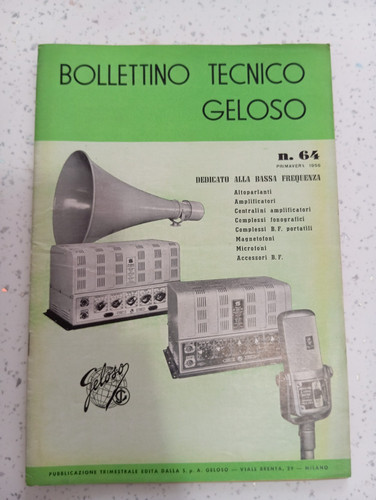 Bollettino tecnico geloso - tecnico,