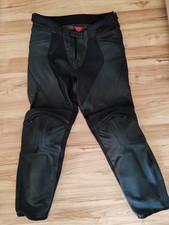 Dainese Pony 3 taglia 52 pantaloni pelle moto uomo neri come nuovi