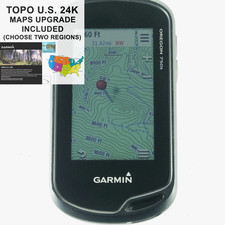Garmin Oregon 750t GPS w/ TOPO U.S. 24K Maps Upgrade Choose Two Regions!