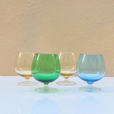 4 Piccoli bicchieri colorati