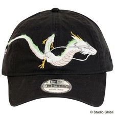 Cappellino nero Haku Dragon New Era 9thirty Studio Ghibli Spirited Away tagli...