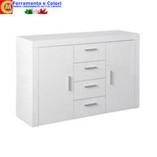 Madia Laccato Bianco 2 Ante 4