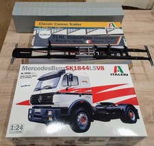 Italeri Camion + Rimorchio Da Montare Mercedes  Benz  1/24  No Blister Completo.