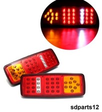 2x 12v 33 Led Fari Fanali Posteriori Autocarro Roulotte Rimorchio Mezzi Agricoli
