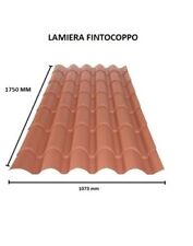 LAMIERA ONDULATA FINTO COPPO COPERTURA TETTO LUNGA 1,75 Mt Sp 0,5