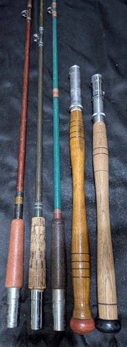 Lotto canne vintage tipi molo