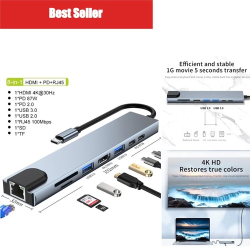 Adattatore hub usb in 1 - c, 8