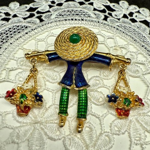 Spilla vintage con - , fiori