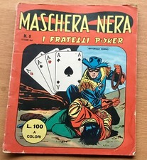 fumetto MASCHERA NERA n. 8 , I fratelli poker - ottobre 1962 - editoriale Corno