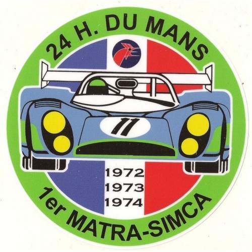 Matra simca circuit sticker - matra-simca,