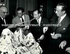 Foto originale Fausto Coppi, Bartali e Baldini alla Presentazione del Giro 1959