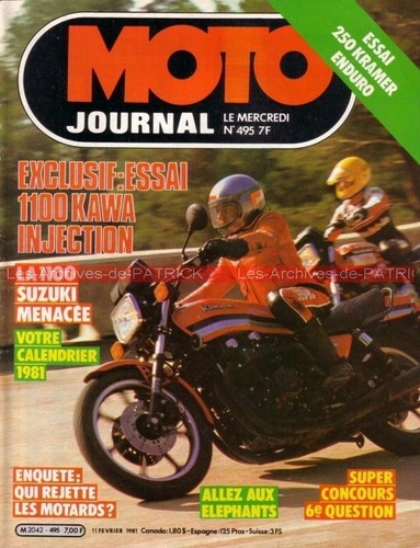 Moto journal 495 suzuki gsx - moto,
