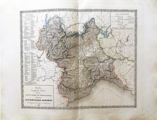 Mappa antica Sardi Piemonte Liguria Savoia Nizza Italia Atlante geografico Maggi