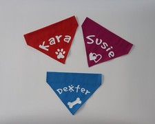 Bandana per Cani Personalizzata - Sciarpa Collare Scorrevole Fatta a Mano, Regalo Ideale per Amanti dei Cani
