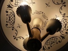 Splendida lampada celing metà secolo italiana Murano lampada anni 50