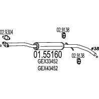 MARMITTA CENTRALE  ROVER 111