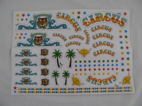 Foglio adesivo circo - , vintage