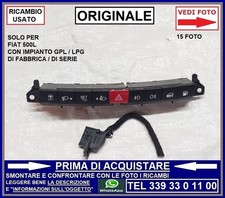 PLANCIA TASTI PULSANTI CENTRALE 4 FRECCE FENDINEBBIA CITY FIAT 500L 500 L GPL