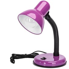 AIGOSTAR LAMPADA DA SCRIVANIA VINTAGE REGOLABILE E27 VIOLALEGGERE STUDIARE