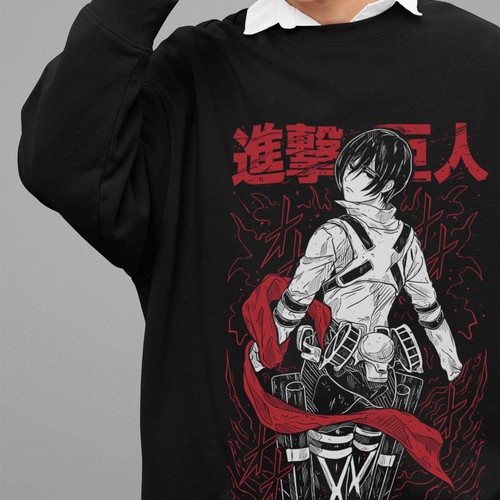 Felpa attack titan maglione - attack, on