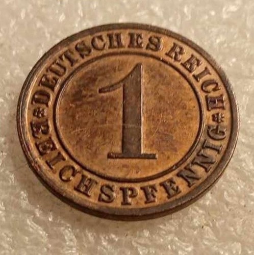 Moneta pfennig repubblica - moneta,