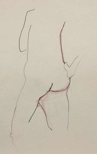 Studio nudo 207 - nudo, dipinto