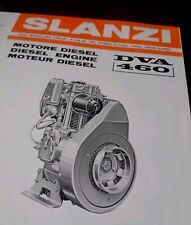 SLANZI MOTOREN MOTORE DVA 460 1974 DÉPLIANT ORIGINALE DIAGRAM SPECS